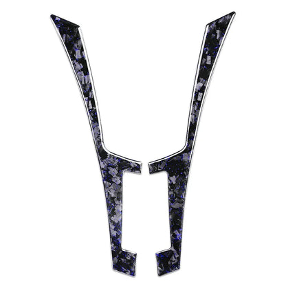 Forged Blue Console Panel Trim for Infiniti Q50 Q60 (2014-2019)