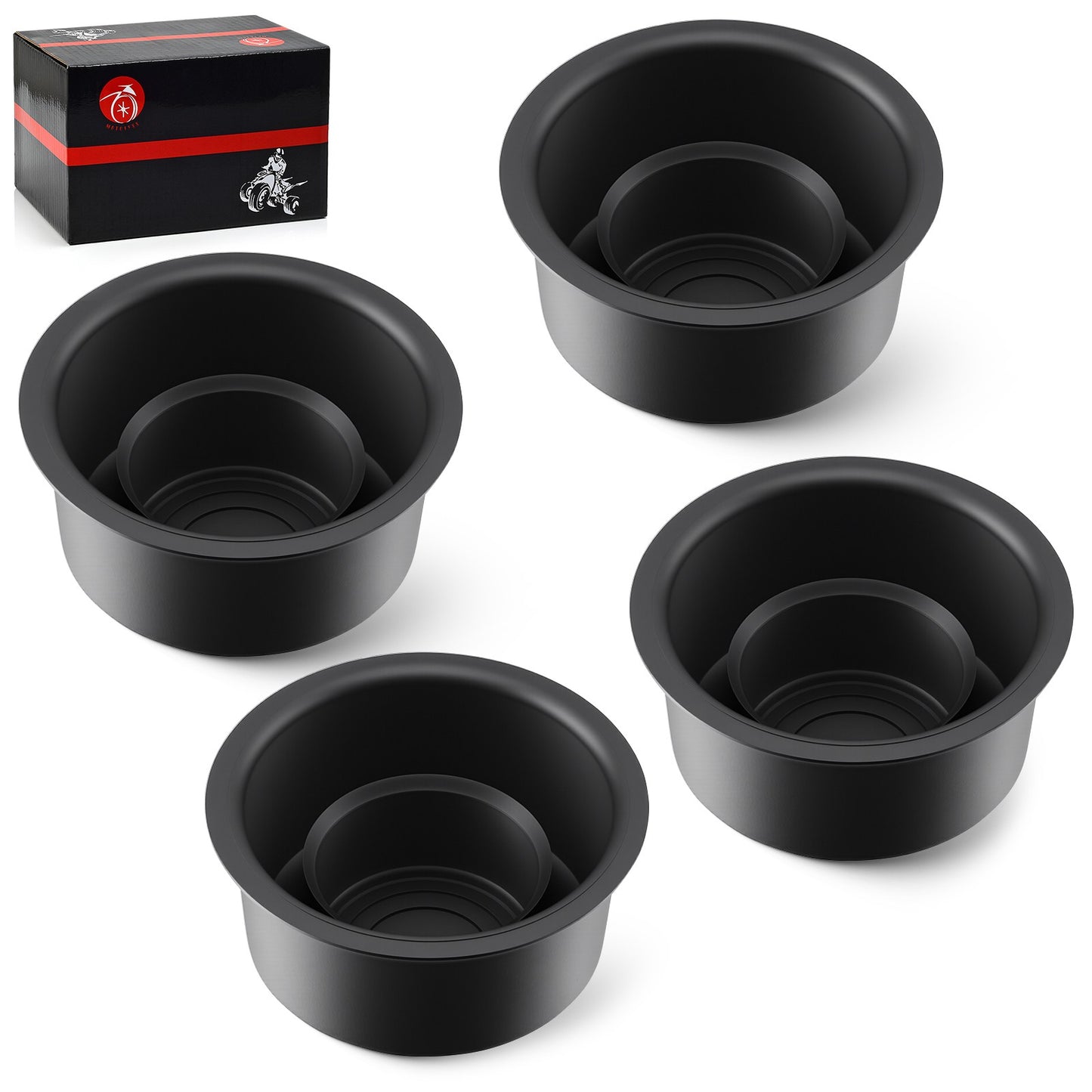 Set of 4 Wheel Center Dust Caps for Yamaha Grizzly 350 450 (2007–2014)