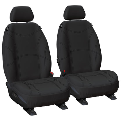 Set of 2 Tailor Made Black Neoprene Car Seat Covers for Landcruiser (1998–2007)