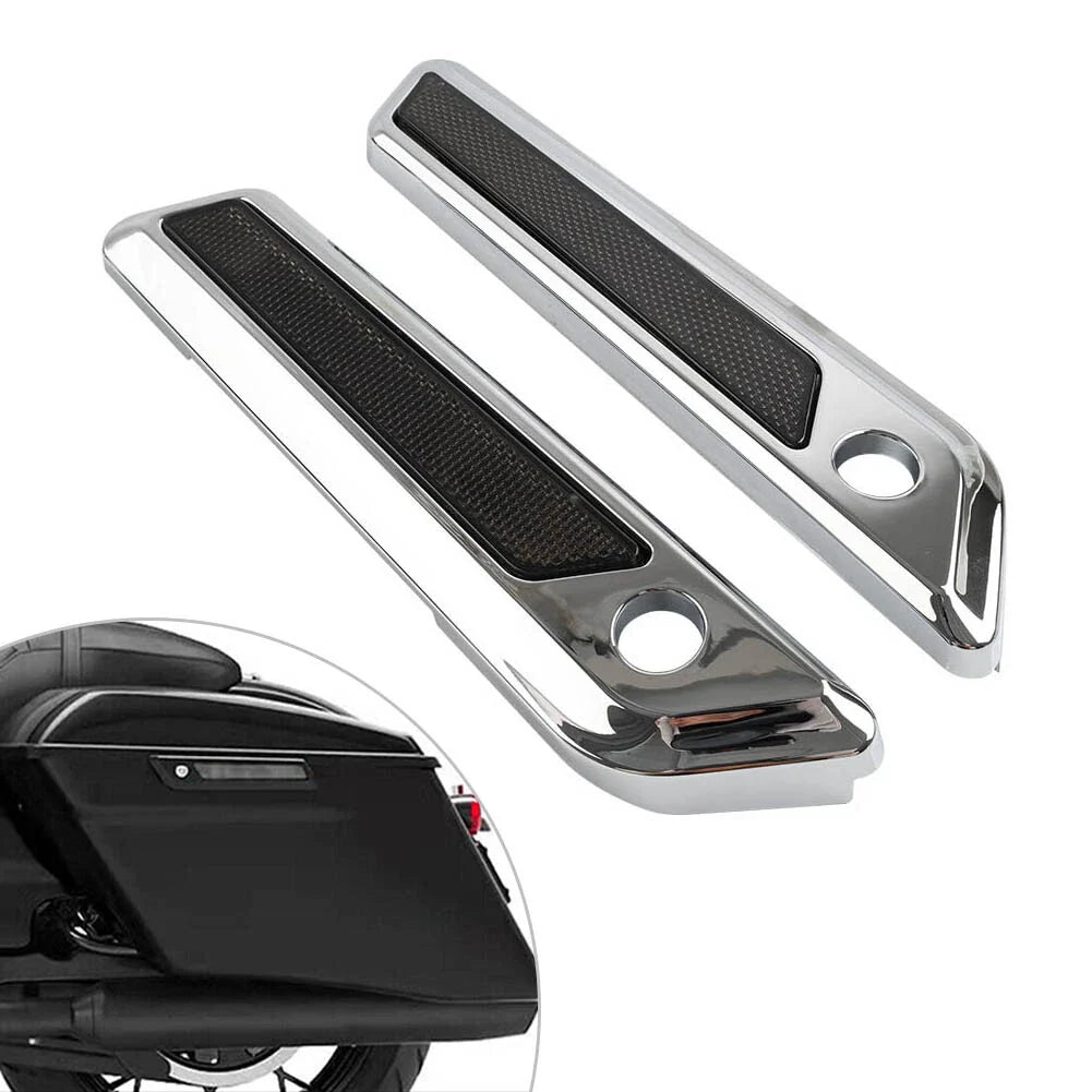 Saddle Bag Hinge Latch Covers for Harley Touring Electra Glide Road King (14-23)