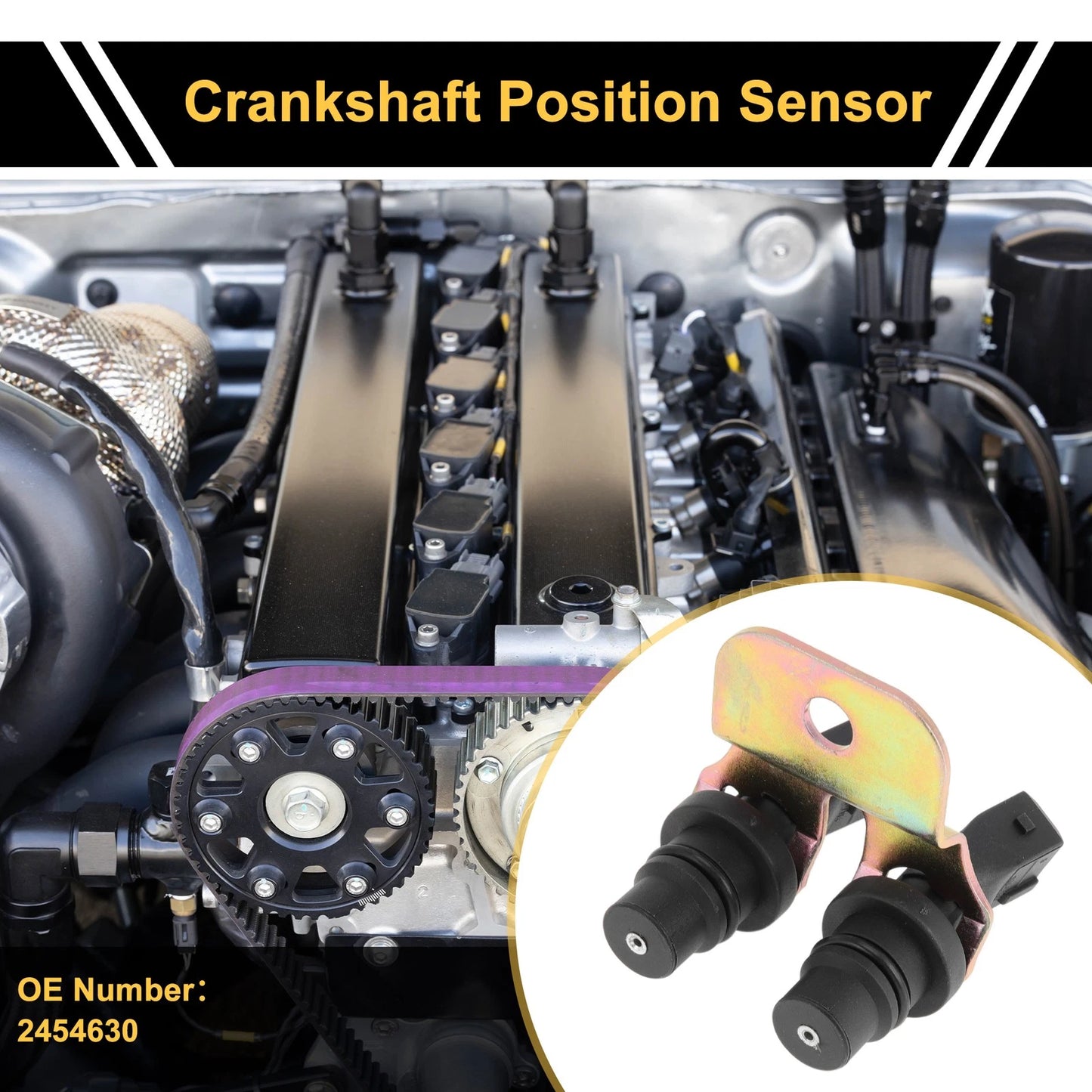 1 Pc Crankshaft Position Sensor for Ford F650 (2000-2003)