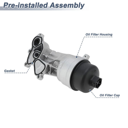 Set of 1 Engine Oil Filter Housing for Mini Cooper (2007–2009) No. 11428643762