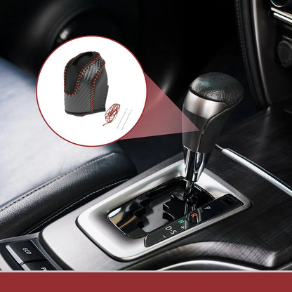 Gear Shift Knob Cover for Volkswagen Taos (2022–2023) Black Brown