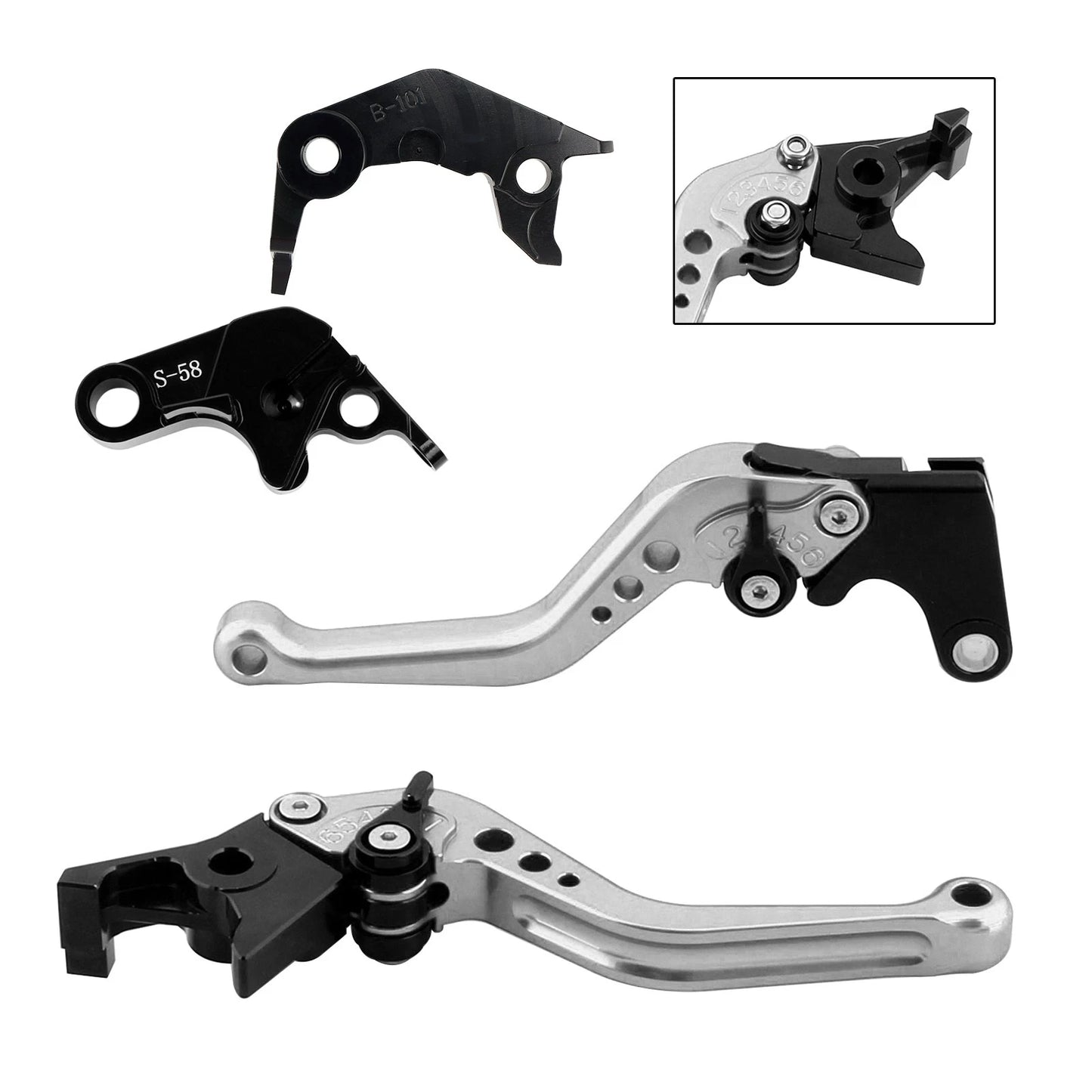 Set of 2 Brake Clutch Levers for Yamaha YZF R7 MT-10/SP FZ-10/SP (2022–2023)