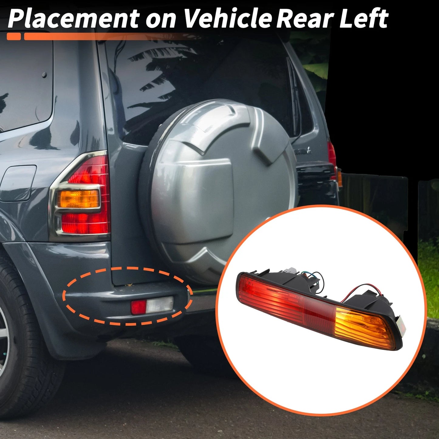 Rear Bumper Tail Light Shell No.MR508783 for Mitsubishi Pajero/Montero (1991–1999)