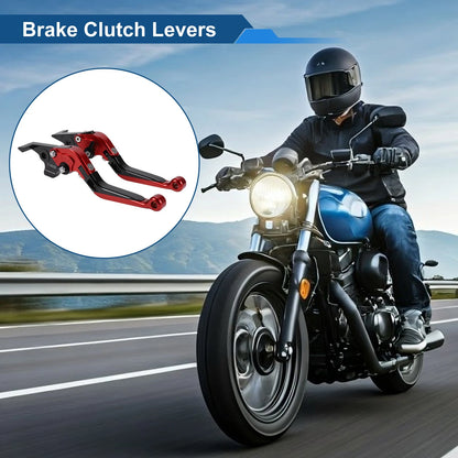 Adjustable Brake Clutch Levers for Yamaha TMAX560 (2019–2020) Red Black