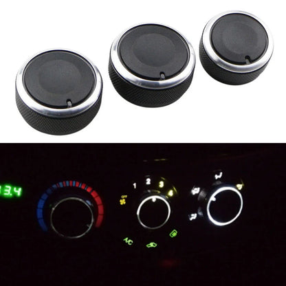 3 Pcs A/C Climate Control Switch Knob for Chevy T250 Aveo Lova (2004-2011)
