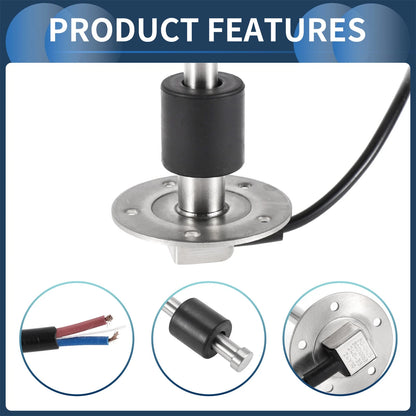 Fuel Sending Unit and Gauge Kit 240-33 Ohm 425mm for Boat Car Truck
