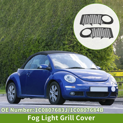 1 Pair Fog Light Grill for Volkswagen Beetle (No. 1C0807683J/1C0807684B)