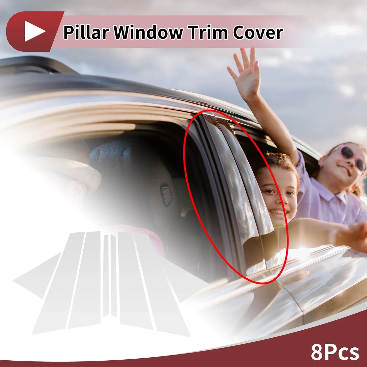 Door Pillar Window Trim for BMW 2-Series Wagon (2016-2019)