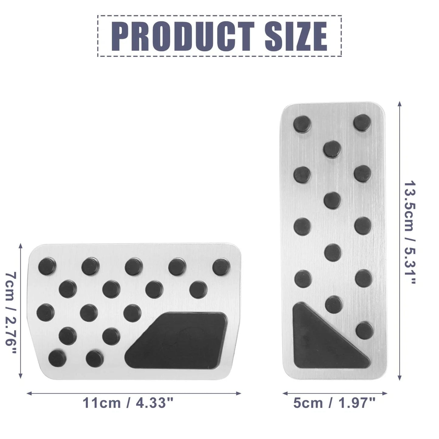 Brake Pedal Pad & Gas Accelerator Pedal Cover for Jeep 2011-2012 (2011-2012)