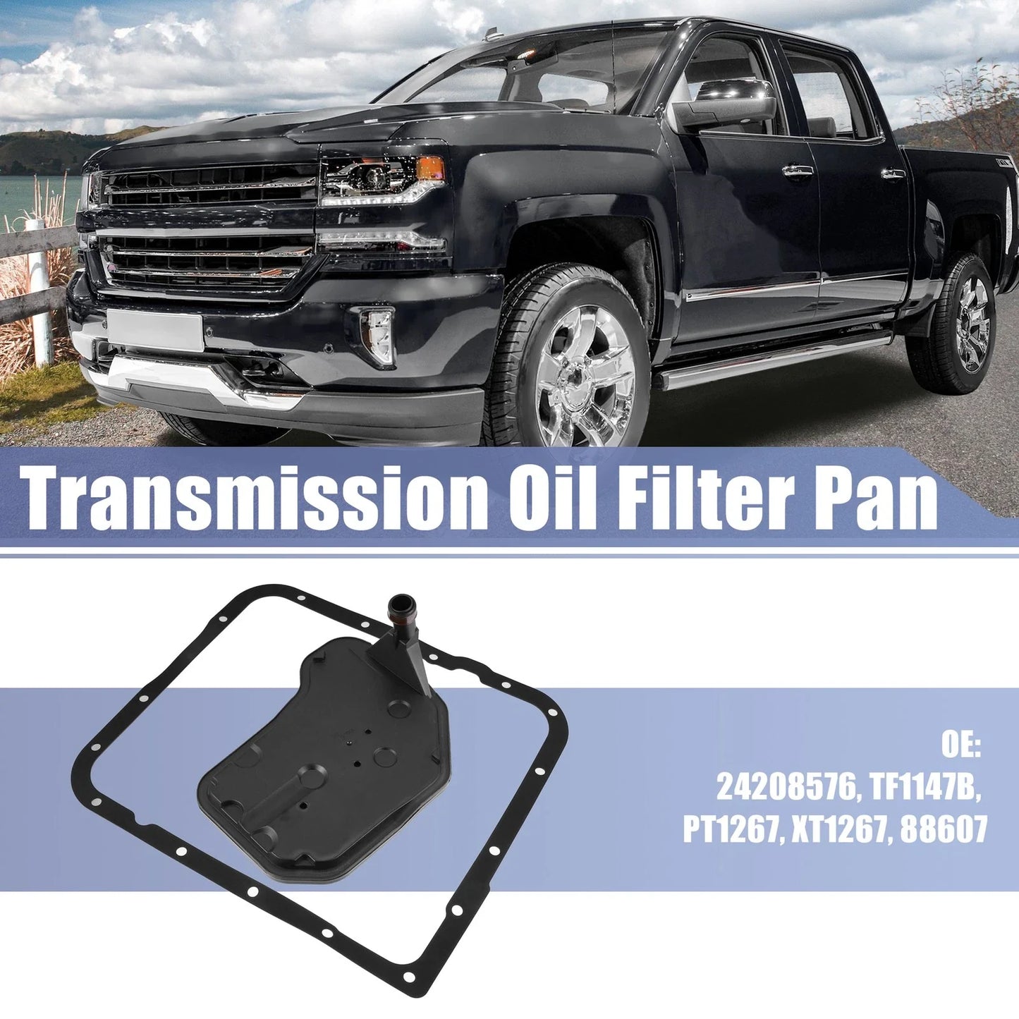 Transmission Filter Oil Pan Gasket Kit for Chevrolet Silverado (2007-2013)