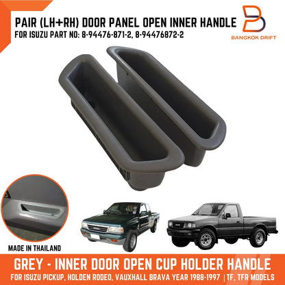 LH RH Door Handle Cup Trim  Grey for Holden Rodeo (2003-2008)