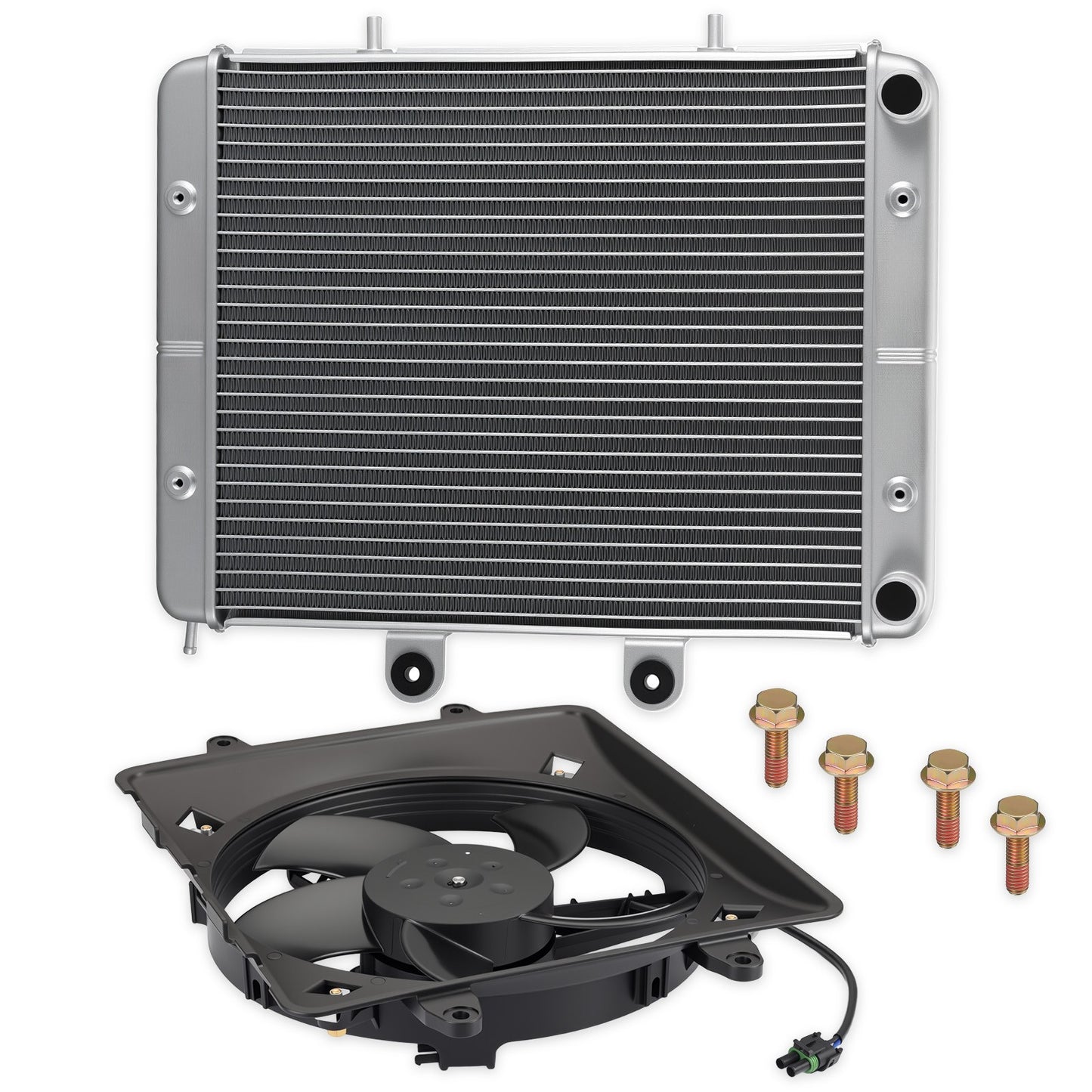 Radiator with Cooling Fan for Polaris Sportsman 800/X2 800 EFI (2004–2014)