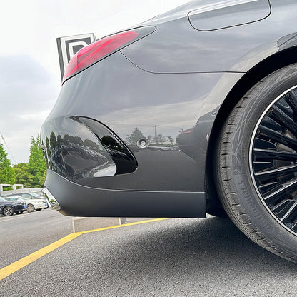 1 Pair Gloss Black Rear Bumper Spoiler Trim for Benz GLE Coupe (2024-)