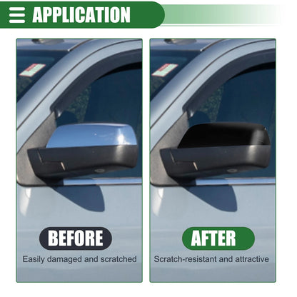 Left Rearview Mirror Cap for Chevrolet Silverado 1500 (No. 84830450, Gloss Black)