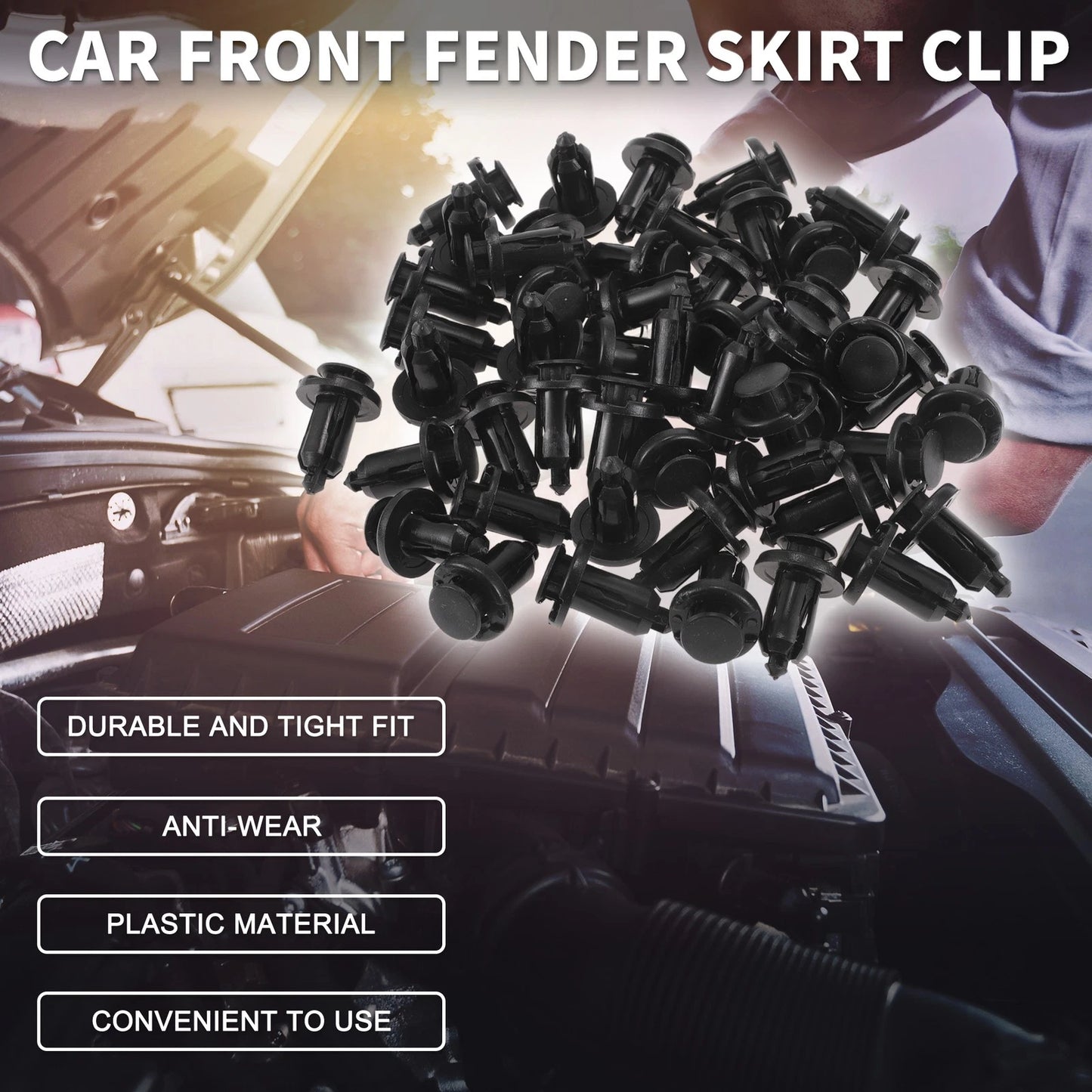 50 Pcs Front Fender Skirt Clip for Honda Pilot (2003–2015) & Accord (1997–2007)