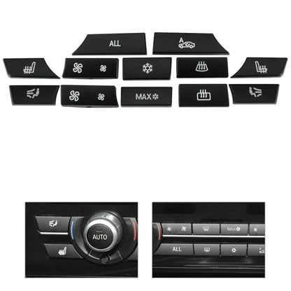 1x BMW 5 6 7 F10 F01 12 Button Key Caps A/C Heater Switch Repair (2010-2017)