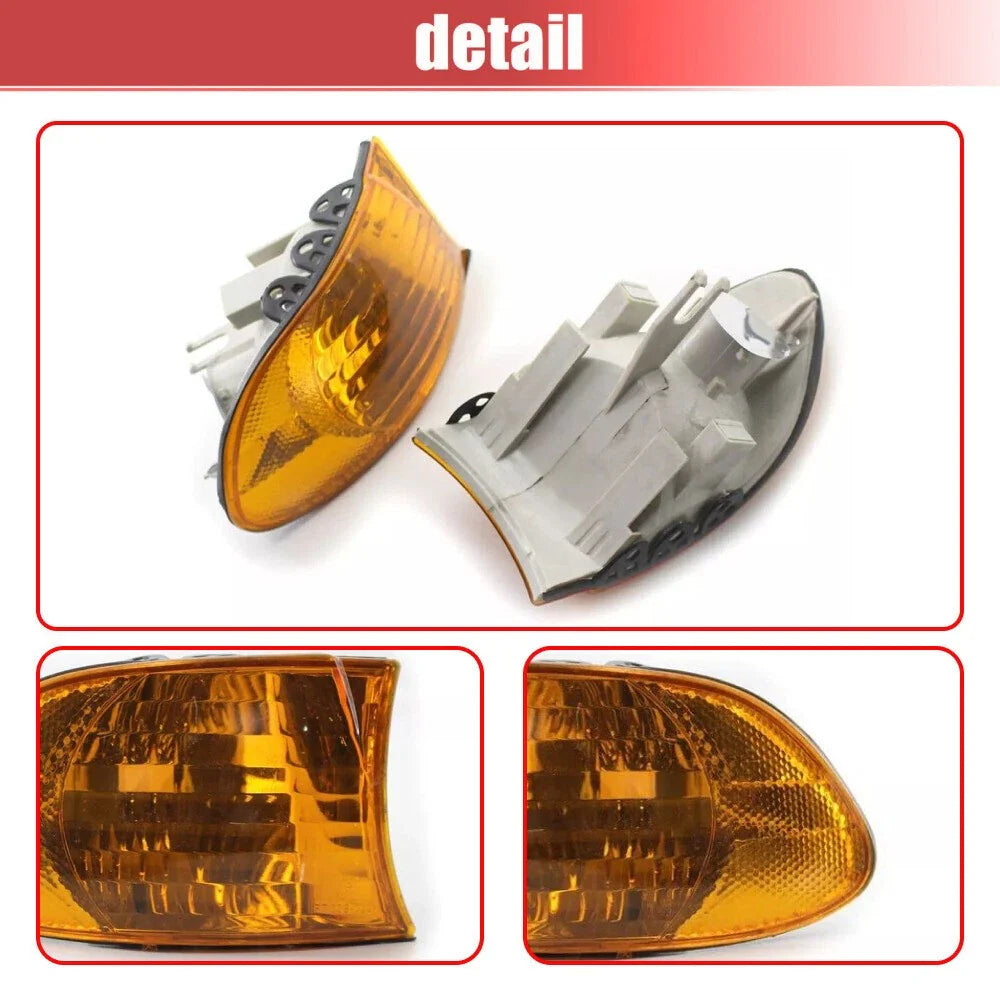 2x Front Corner Signal Parking Lights for BMW 7-Series (1998–2001)