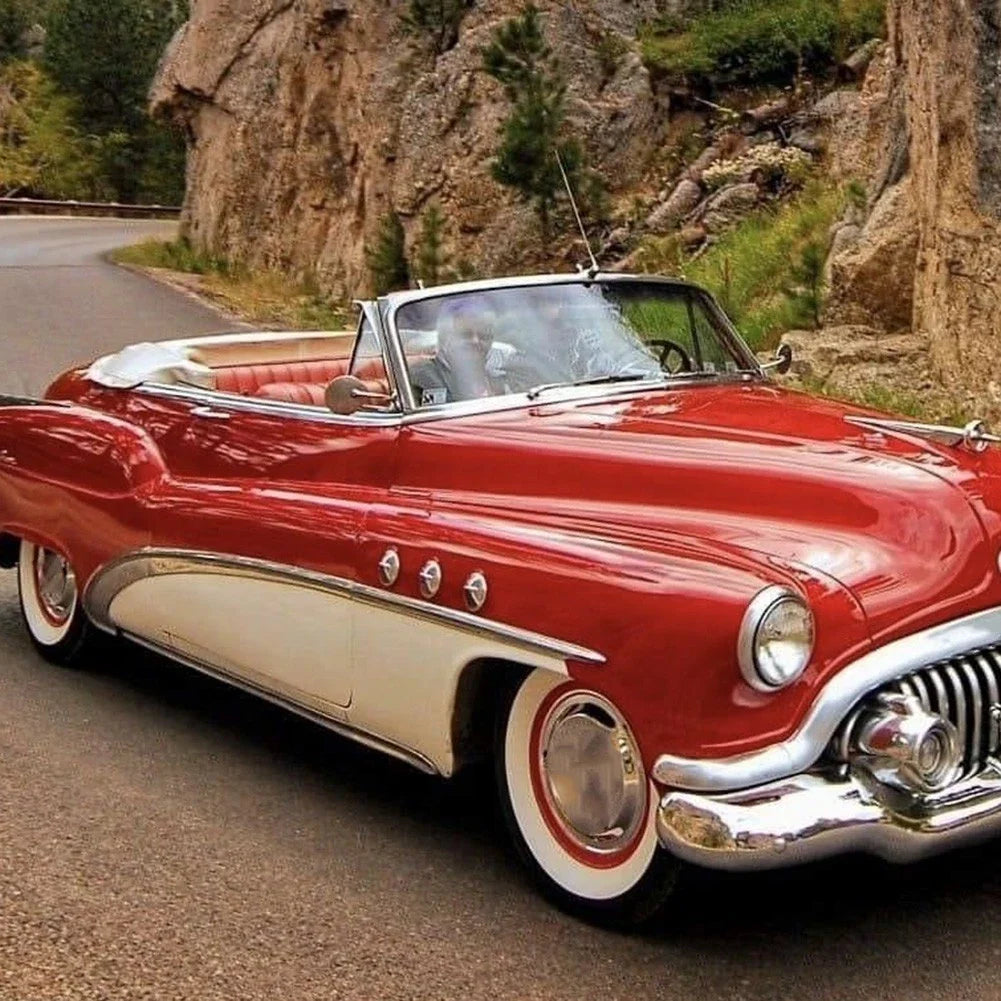 Interior Door Pull Handle / Pair / Chrome for Classic Car