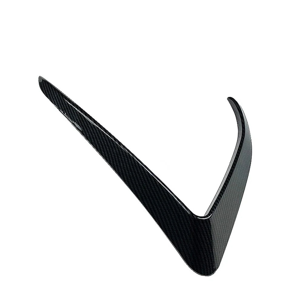 Adhesive Front Bumper Side C Canards Covers Trims for Tesla Model 3 (2017-2023)