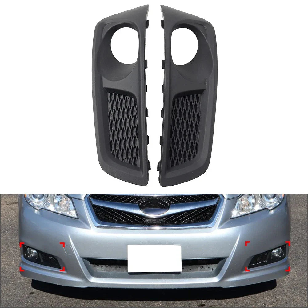 Front Bumper Fog Light Bezel Cover  Black for Subaru Legacy (2010-2012)