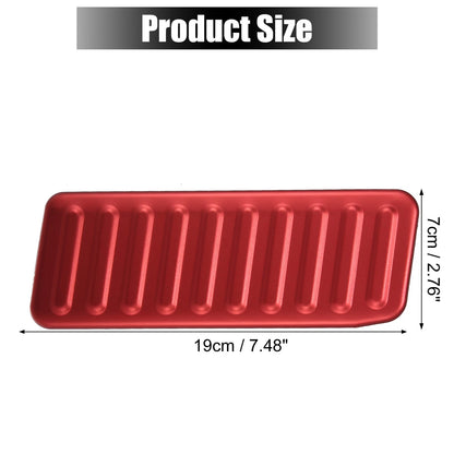 Aluminium Alloy Left Foot Rest Pedal for Ford Mustang (2015–2020) Red