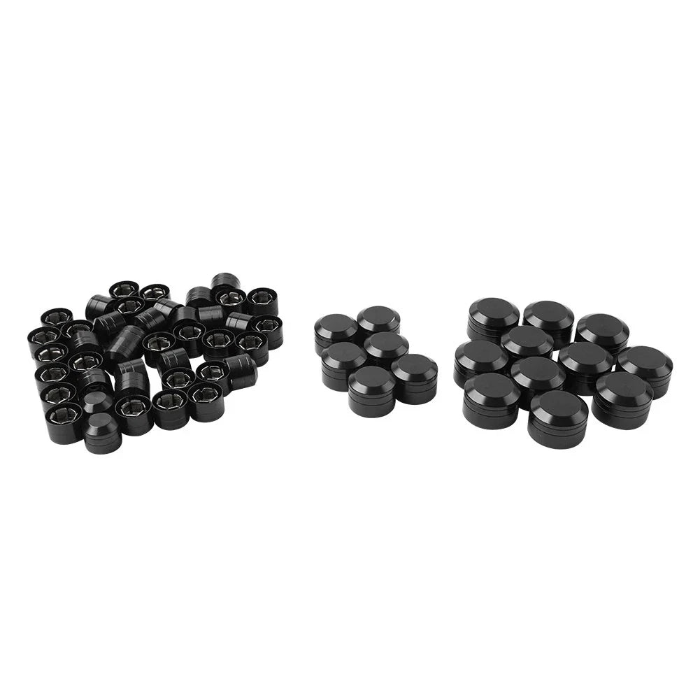 Engine Bolt Caps Cover Kit  Black for Harley Twin Cam Road Glide (1999-2006)