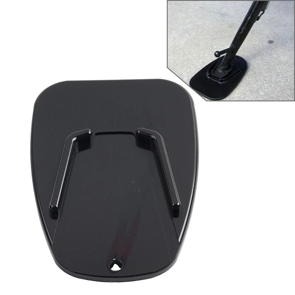 Universal Aluminum Alloy Motorcycle Side Stand Kickstand Pad Plate