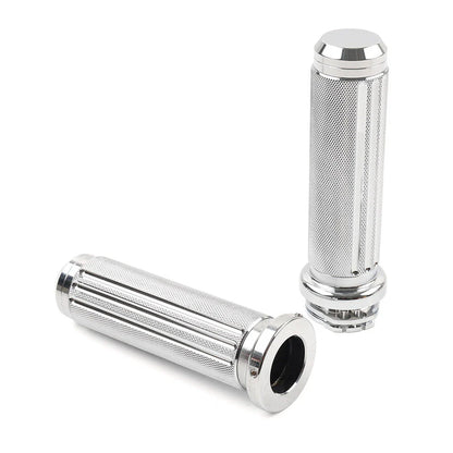 Chrome Handlebar Hand Grips for Harley Heritage Softail Dyna
