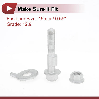 Camber Bolt Kit   - 0.59" Eccentric, 1 Pair