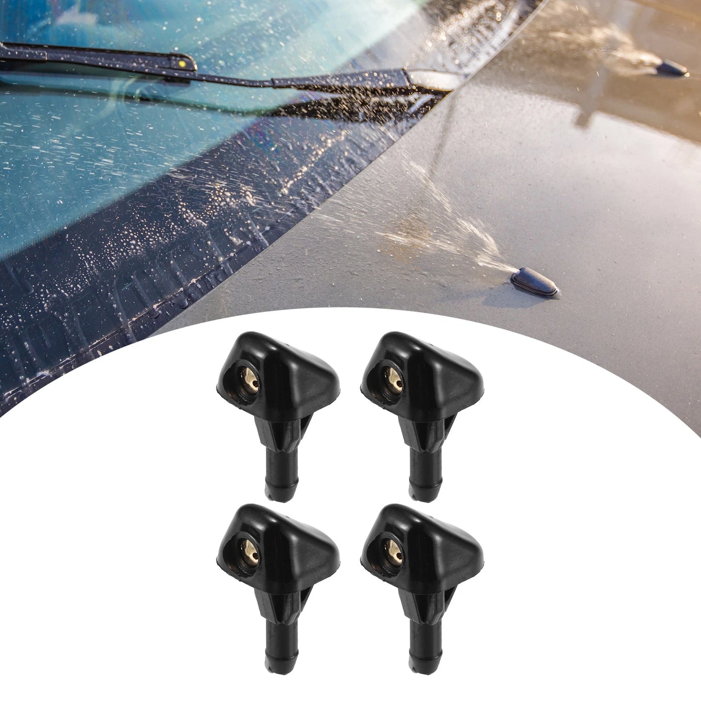 Set of 4 Windshield Wiper Washer Nozzle Spray Jets for Toyota 4Runner