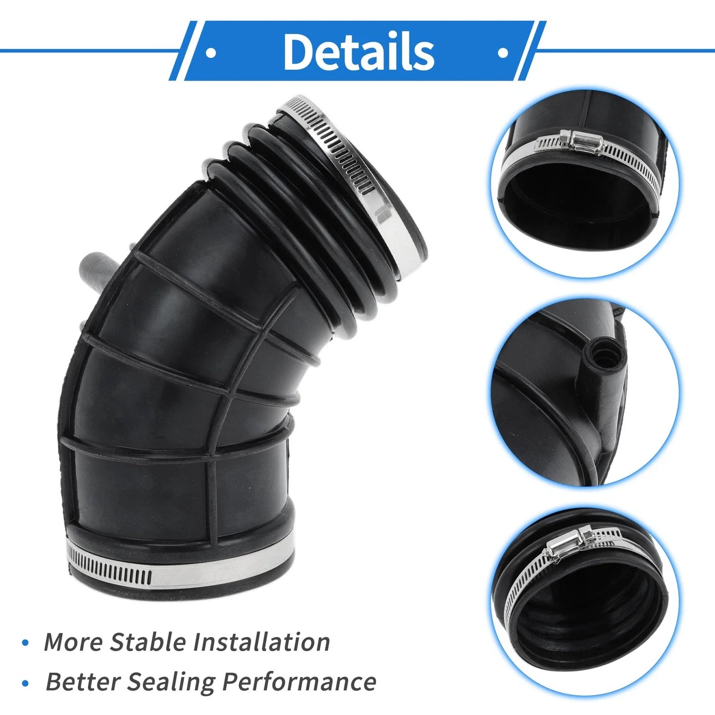 Engine Air Intake Hose with Clamps for BMW E46 E39 (2001-2005)