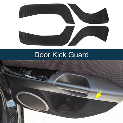 Set of 1 Door Kick Guard for Mazda CX-30 (2020–2023) Black Front Rear