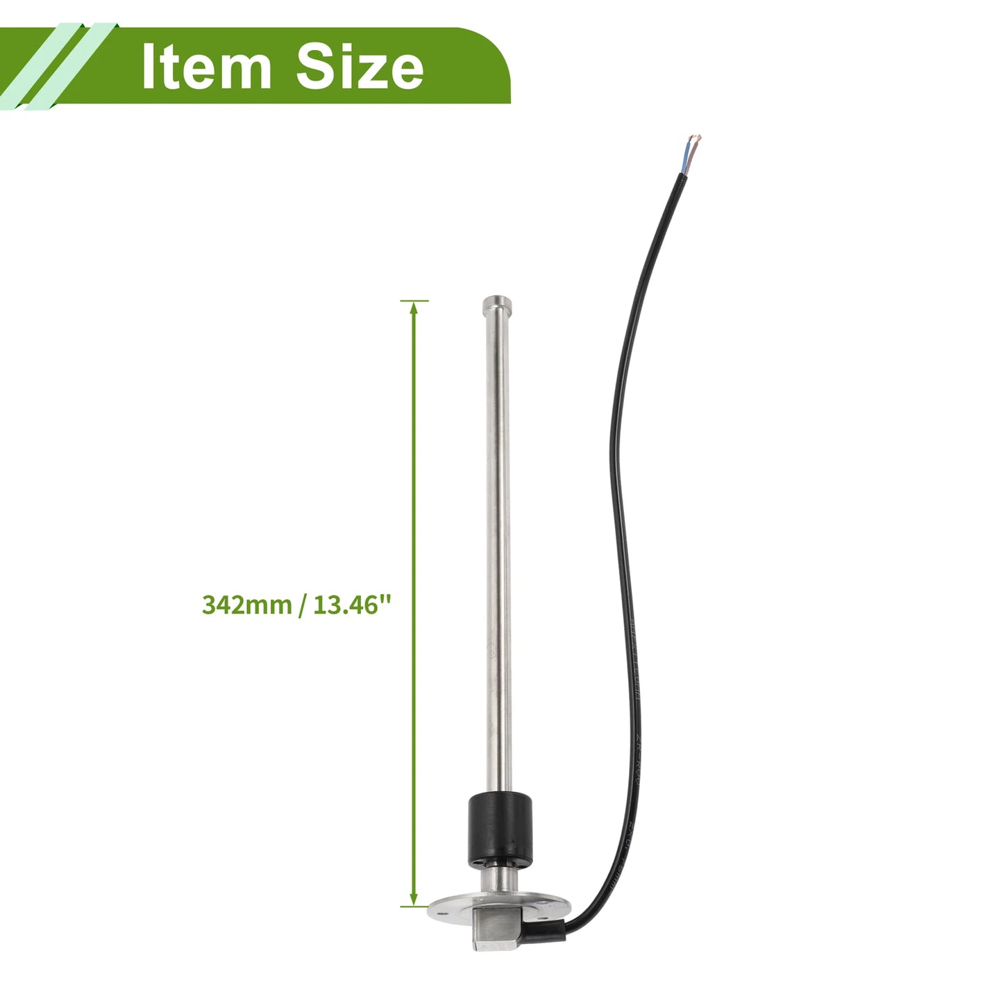 Fuel Sending Unit and Gauge Kit 0-190 Ohm for Boat Car Vehicle (0-190)