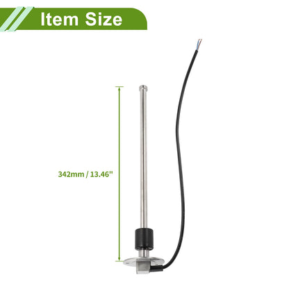 Fuel Sending Unit and Gauge Kit 0-190 Ohm for Boat Car Vehicle (0-190)