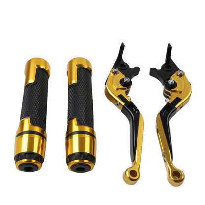 Gold Extendable Brake Clutch Lever Grip Set for Yamaha YZF R1 (2009-2014)