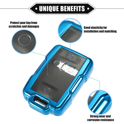 Clear TPU Key Fob Cover for Chevy Suburban 4 Buttons (2015-2023)