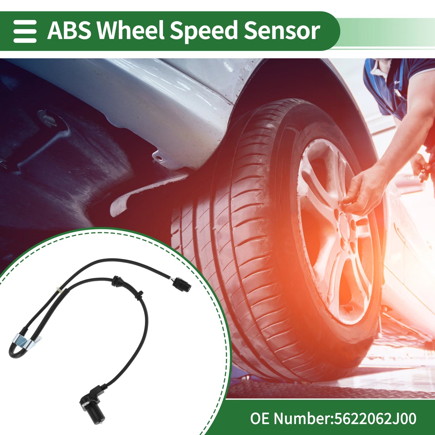 ABS Wheel Speed Sensor for Suzuki Swift (2004–2010) No. 5622062J00 Front Left