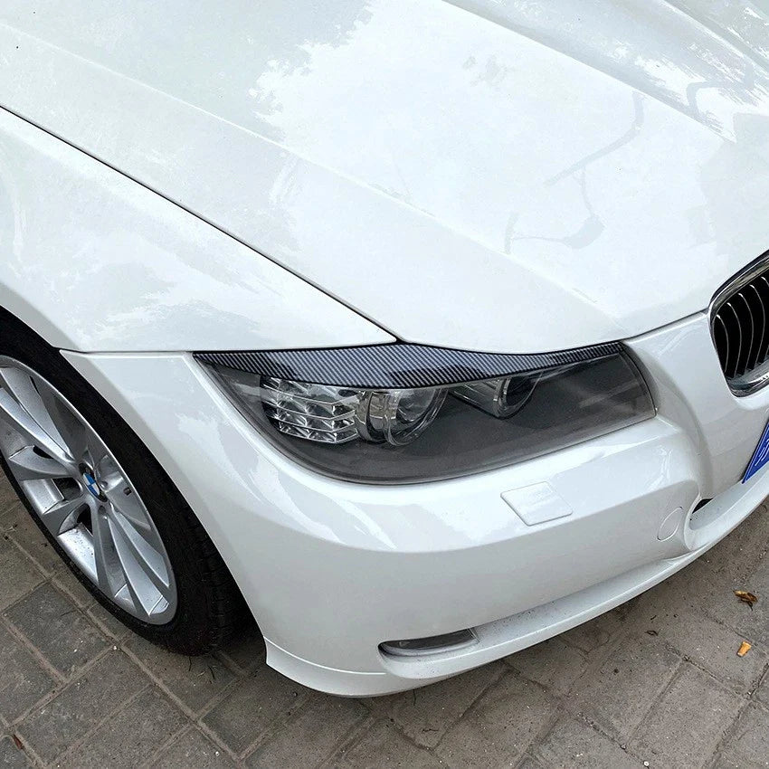 Headlight Eyebrow Eyelid Cover Trim for BMW 3 Series E90 E91 (2005–2012)