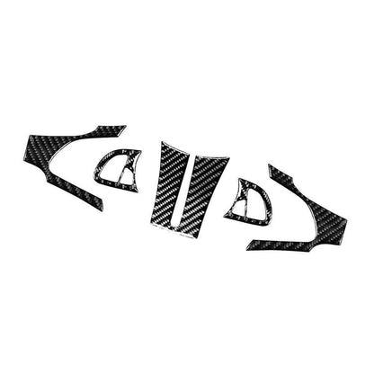 5 Pcs Steering Wheel Kit Cover Trim Black Carbon Fiber for BMW Z4 E85 (2003–2008)