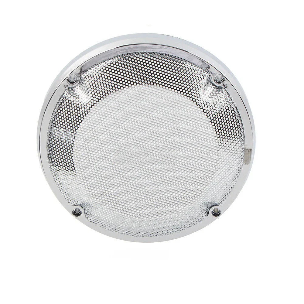 6.5" Saddlebag Lid Speaker Grill Covers for Harley Touring (1983-2020)  Chrome