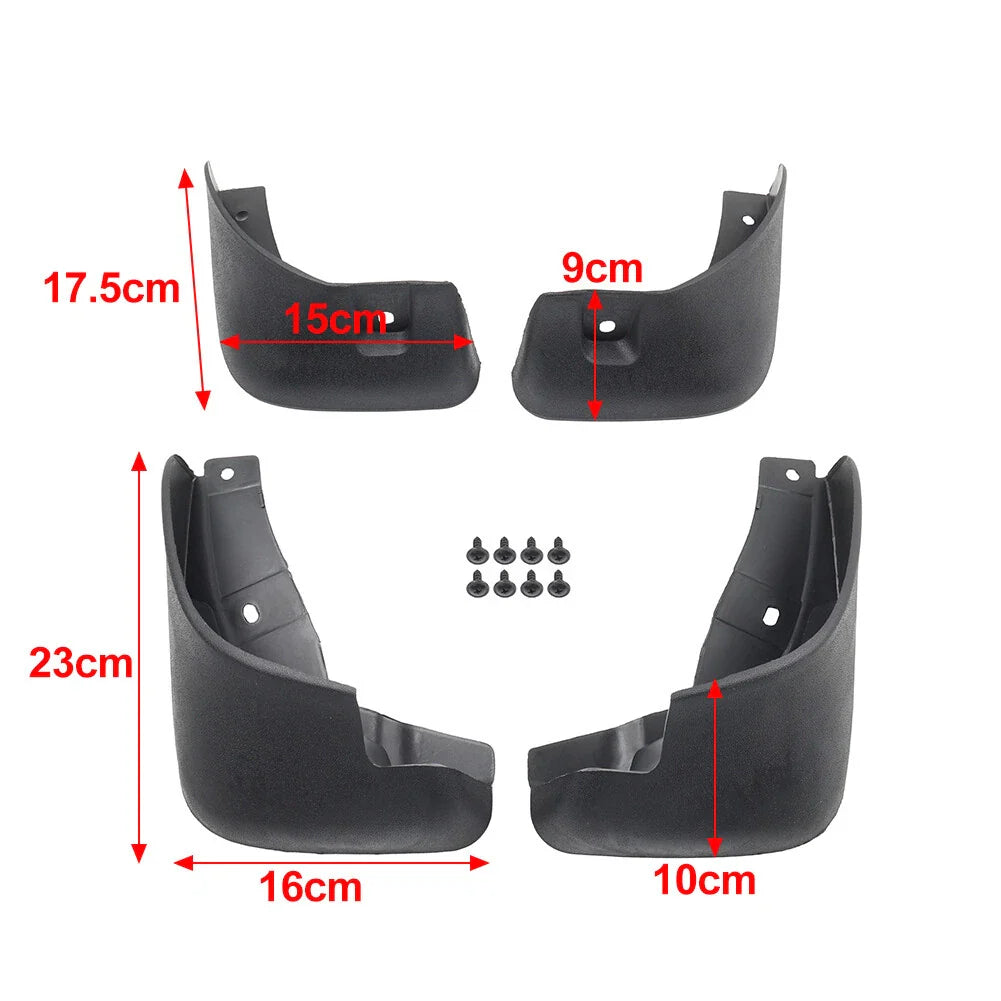 4 x Wheel Mud Flaps Splash Guards for Nissan Versa Sedan (2011-2019)
