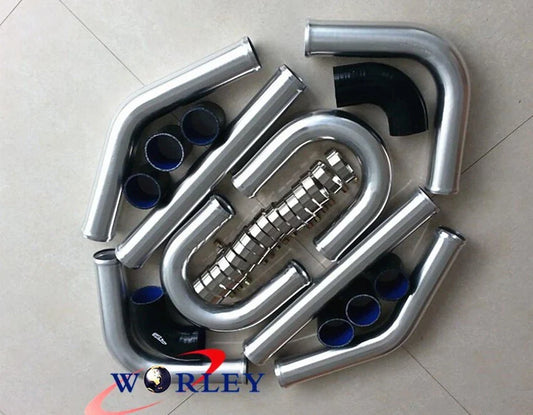 2.25" Aluminum Universal Intercooler Turbo Piping Kit for Car