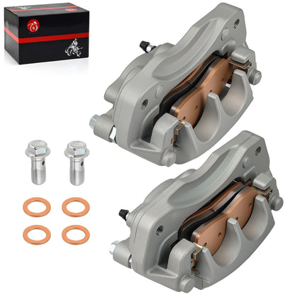 Set of 2 Front Brake Calipers with Pads for Yamaha YXZ1000R (2016–2024)
