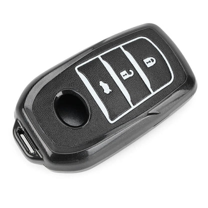 Remote Control Key Fob Shell Cover for Toyota RAV4, Corolla, Prado (2019–2023)