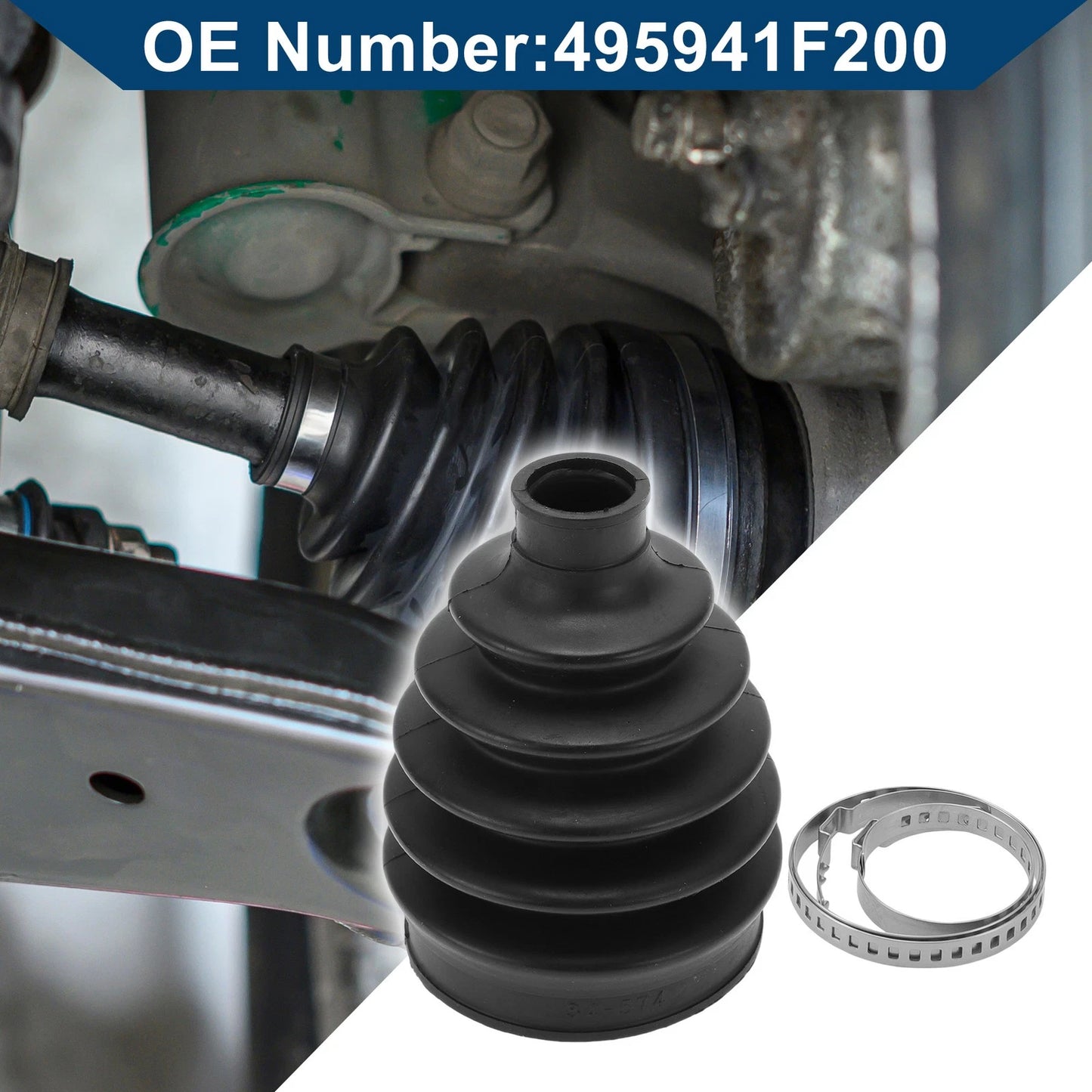 Outer CV Joint Boot Kit with Clamps for Kia Sportage (2005–2010)