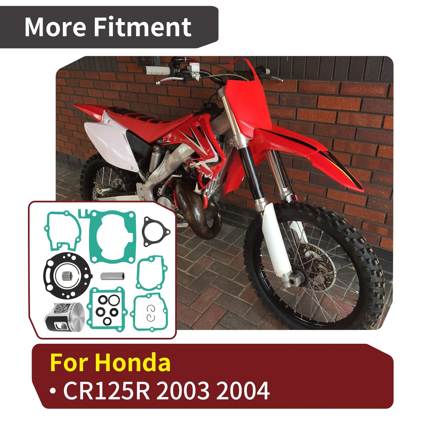 Top End Rebuild Kit for Honda CR125R (2003–2004)