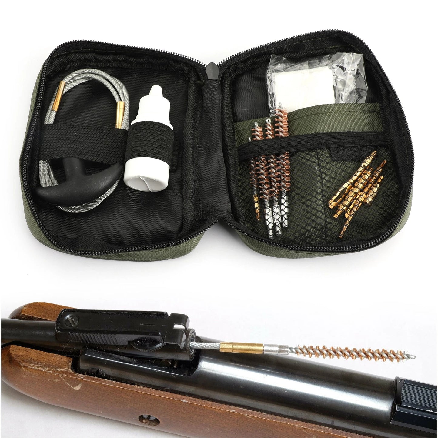 Rifle Cleaning Kit for .17 .22 .270 .300 Caliber (Universal)