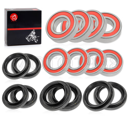 Set of 4 Wheel Bearing Seals for Yamaha Rhino 450 660 700 (2005–2013)
